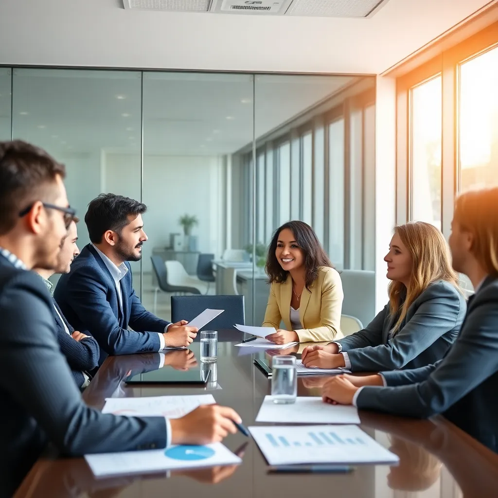 Financieel team bespreekt budgettering en cashflow prognoses