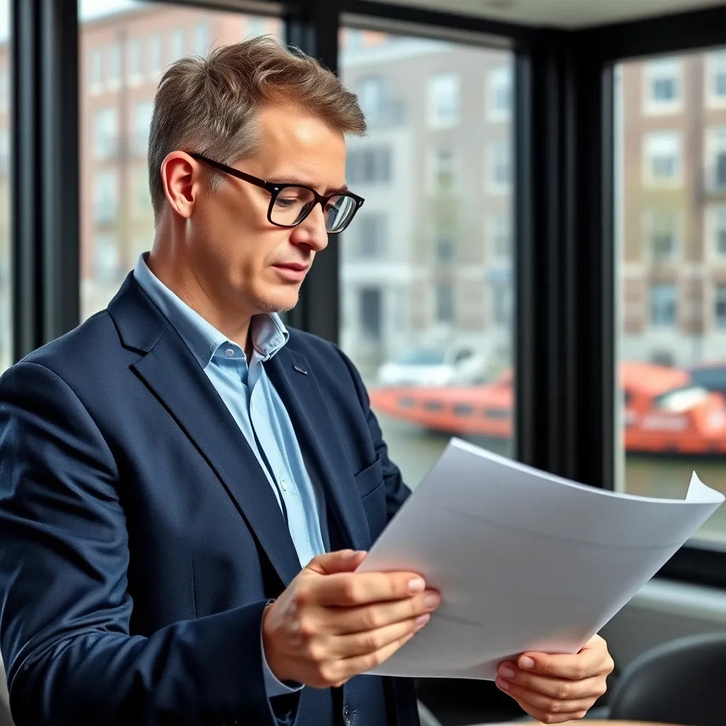 Ondernemer gebruikt moderne cashflow management software op laptop en tablet