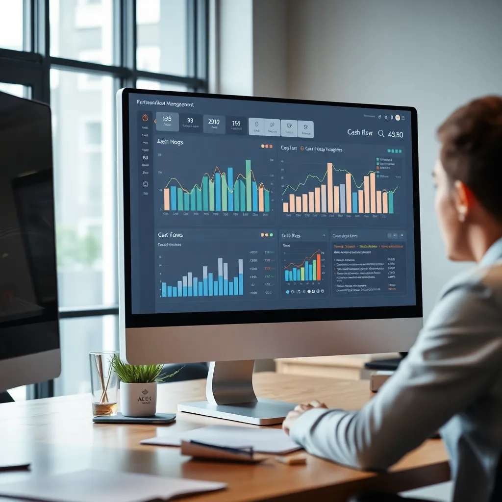 Financieel dashboard met cashflow monitoring